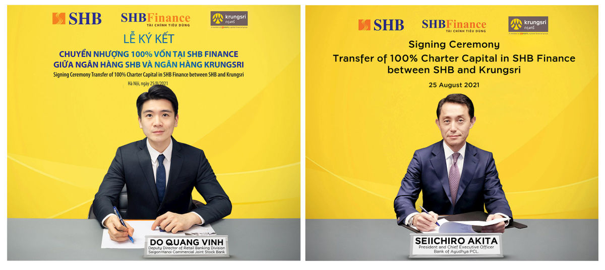 SHB sẽ chuyển nhượng 100% vốn tại SHB Finance cho Krungsri thuộc Tập đoàn MUFG – Nhật Bản